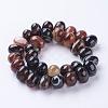 Natural Striped Agate/Banded Agate Beads Strands G-K206-01L-2