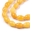 Natural White Jade Beads Strands G-T131-61B-3