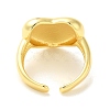 Brass Open Cuff Rings RJEW-R145-05G-3