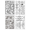 Globleland 4 Sheets 4 Styles PVC Plastic Stamps DIY-GL0004-48D-8