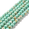 Synthetic Turquoise and Sea Shell Assembled Beads Strands G-D482-01B-08-2