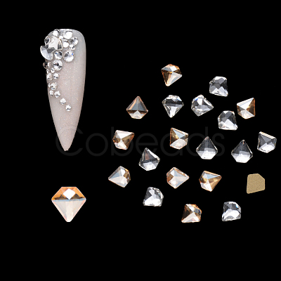 Flat Back Glass Rhinestone Cabochons MRMJ-Q072-38-1