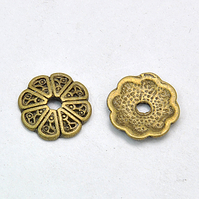 Tibetan Style Alloy Bead Caps MLF1434Y-NF-1