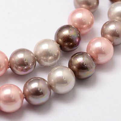 Shell Pearl Bead Strands X-BSHE-L017-15-1