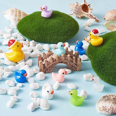 40 Pcs 4 Style Luminous Mini Ducks JX342A-1