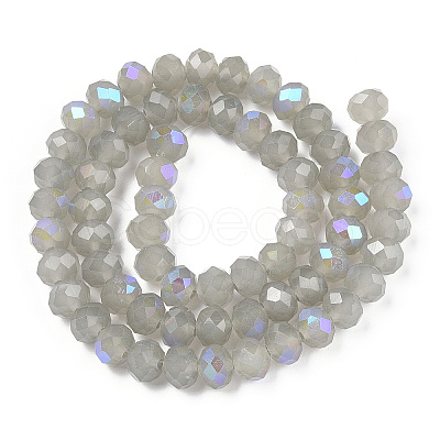 Electroplate Glass Beads Strands X-EGLA-A034-J8mm-L09-1