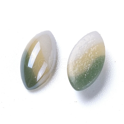 Opaque Glass Cabochons GGLA-S038-03E-5x10-1