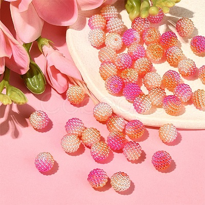 50Pcs Imitation Pearl Acrylic Beads OACR-YW0001-11E-1