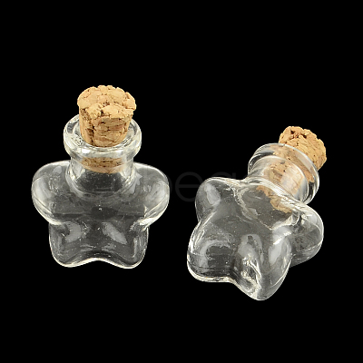 Star Glass Bottle for Bead Containers AJEW-R045-08-1