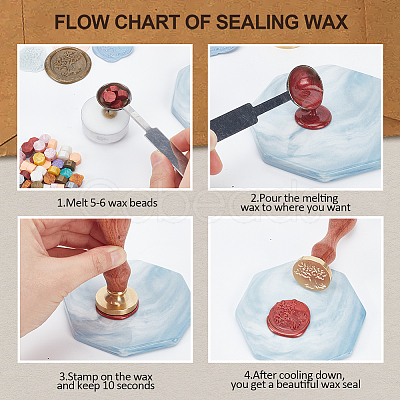 Wax Seal Stamp Set AJEW-WH0208-1192-1