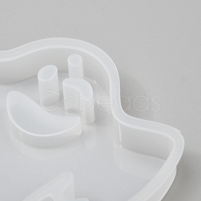 Halloween DIY Ghost Pendant Silicone Statue Molds DIY-P006-50-1