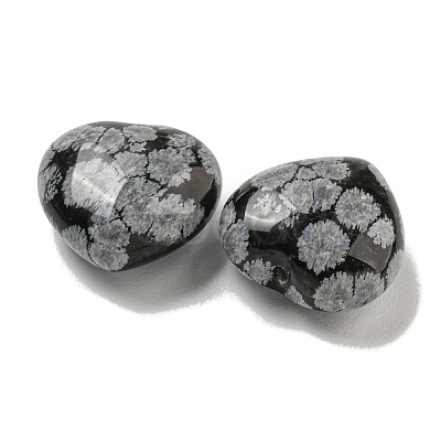 Natural Snowflake Obsidian Beads G-P531-A05-01-1