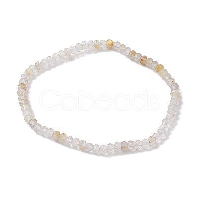 Natural Rutilated Quartz Beaded Bracelets BJEW-JB10215-03-1