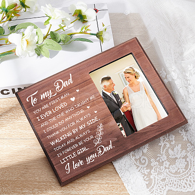 MDF Wood Photo Frames DIY-WH0231-059-1