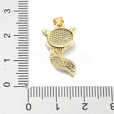 Brass Micro Pave Clear Cubic Zirconia Pendants KK-A221-14C-G-1