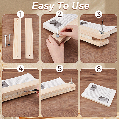 Rectangle Bookbinding Tool TOOL-WH0052-13-B01-1