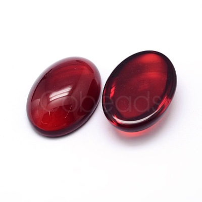 K9 Glass Cabochons Oval Flat Back Cabochons GGLA-L002D-01-1