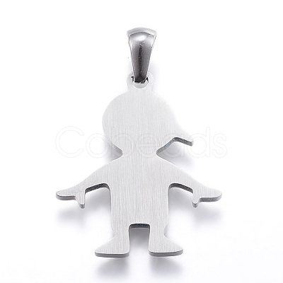 Tarnish Resistant 304 Stainless Steel Pendants STAS-K162-034P-1