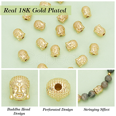 BENECREAT 18Pcs Alloy Bead PALLOY-BC0001-14-1