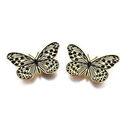 201 Stainless Steel Butterfly Lapel Pin JEWB-N007-118G-1