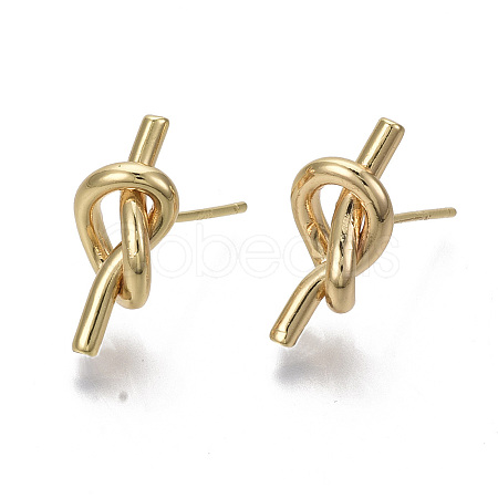 Brass Stud Earrings X-KK-R132-061-NF-1