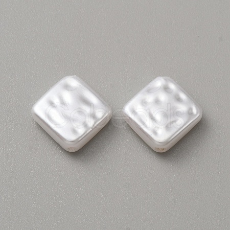 Opaque ABS Plastic Imitation Pearl Beads KY-WH0049-10B-1