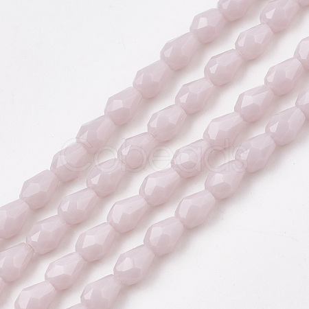 Opaque Solid Color Glass Beads Strands GLAA-S178-05B-1