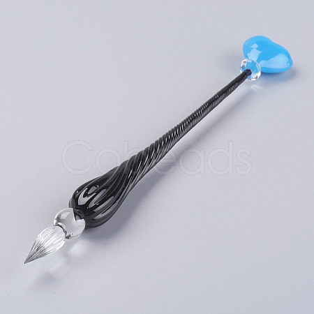 New Creative Handmade Lampwork Dip Pen AJEW-L061-A01-1