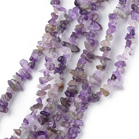 Natural Amethyst Beads Strands G-G0003-B14-1