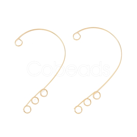 Ion Plating(IP) 316 Stainless Steel Ear Cuff Findings STAS-H148-01G-1