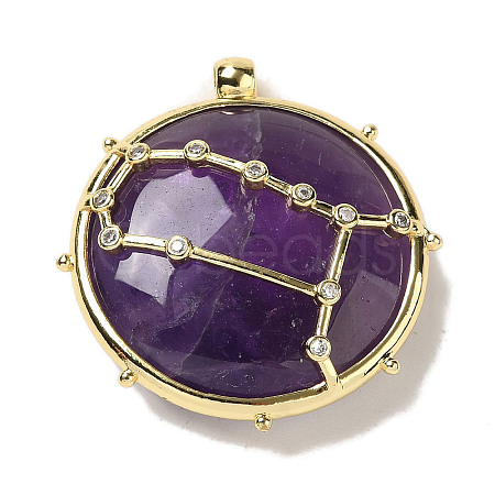 Constellation Natural Amethyst Pendants G-A300-E05-1