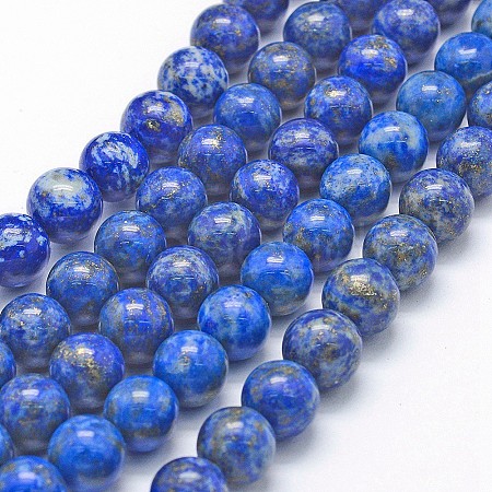 Natural Lapis Lazuli Beads Strands X-G-P335-09-8mm-1