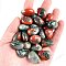 Natural Bloodstone Healing Stones, Oval Stones, Pocket Palm Stones for Reiki Balancing, 15~20mm, 50g/set