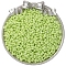 Baking Paint Glass Seed Beads, Round Hole, Peanut, Green Yellow, 6x4mm, Hole: 1mm, about 100pcs/set