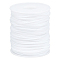 SUNNYCLUE 1 Roll Hollow Pipe PVC Tubular Synthetic Rubber Cord, Wrapped Around White Plastic Spool, White, 2mm, Hole: 1mm, about 54.68 Yards(50m)/roll