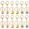 Nbeads 4 Sets Alloy Enamel Pendants Keychains, with Iron Split Key Rings and 304 Stainless Steel Jump Rings, Bees & Honeycomb, Mixed Color, 8.5cm, 3pcs/set, 4 sets/box