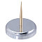 Aluminum Watch Movement Supplies, with Brass Pins, Platinum & Golden, 35x40mm