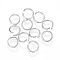 Tarnish Resistant 304 Stainless Steel Jump Rings, Open Jump Rings, Stainless Steel Color, 18 Gauge, 8x1mm, Inner Diameter: 6mm