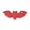 Alloy Pendants, Baking Painted, for Halloween, Bat, Red, 8.5x24.5x1mm, Hole: 1.4mm