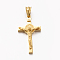 Easter Theme Hot Unisex 201 Stainless Steel Crucifix Cross Pendants, Golden, 30x17x6mm, Hole: 5x5.5mm