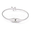304 Stainless Steel Bangles BJEW-O184-12-3