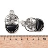 Natural Obsidian Bag Pendants G-Q163-06AS-09-3