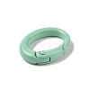 Spray Painted Alloy Spring Gate Rings AJEW-C035-01F-2