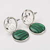 Synthetic Malachite Pendants G-G910-I10-1