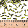 Opaque Colours Two Tone Seed Glass Bugle Beads SEED-T006-02A-04-5