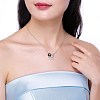 925 Sterling Silver Pendant Necklaces NJEW-BB32892-2
