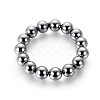 Terahertz Stone Beads Stretch Bracelets BJEW-L666-01A-1