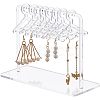 Transparent Acrylic Earring Display Stands EDIS-WH0021-11-1