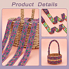 Ethnic Style Polyester Ribbons OCOR-WH0079-66B-4