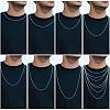 925 Sterling Silver Thin Dainty Link Chain Necklace for Women Men JN1096A-03-4